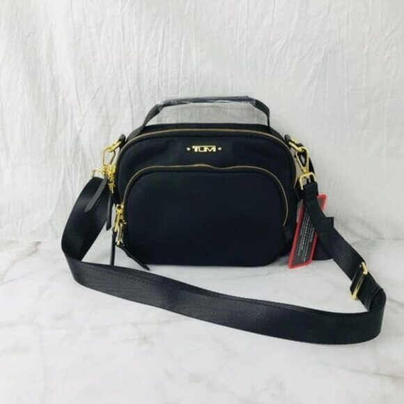 Tumi Voyageur Troy Black Crossbody - Picture 1 of 9